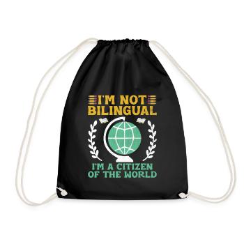 Professeur de langues étrangères École Professeurs de langues - Sac de sport léger - noir - Devant