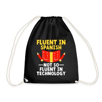 Foreign Language Teacher School Languages Teachers - Drawstring Bag - black - Front