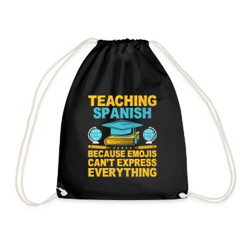 Professeur de langues étrangères École Professeurs de langues - Sac de sport léger - noir - Devant