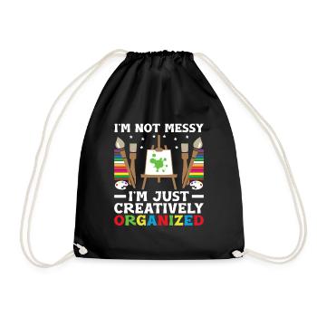 Art Teacher School Teacher Funny Art Teachers Scho - Drawstring Bag - black - Front