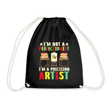 Art Teacher School Teacher Funny Art Teachers Scho - Drawstring Bag - black - Front