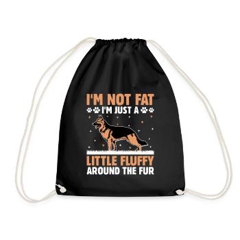 Je ne suis pas gros, je suis juste un peu moelleux autour du Fu - Sac de sport léger - noir - Devant