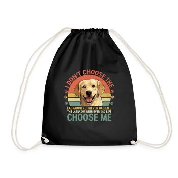 Le chien de laboratoire Labrador Retriever Dad Life Choose Me - Sac de sport léger - noir - Devant