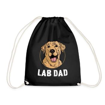 Lab Dad Labrador Retriever Labradors Dog Retriever - Sac de sport léger - noir - Devant