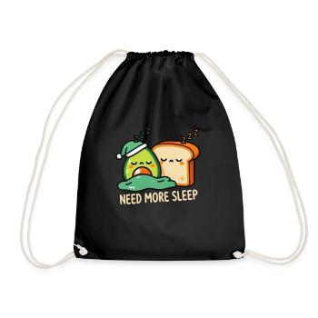 Besoin de plus de sommeil, plus drôle - Sac de sport léger - noir - Devant