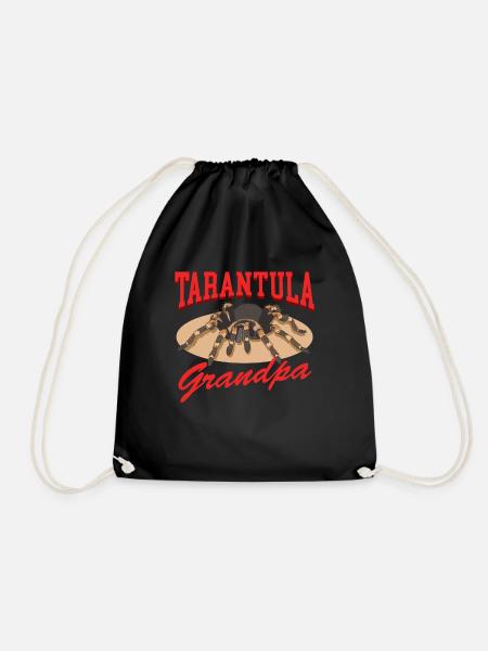 Vogelspinnen Opa Tarantel Spinne Geschenk - Turnbeutel - Schwarz