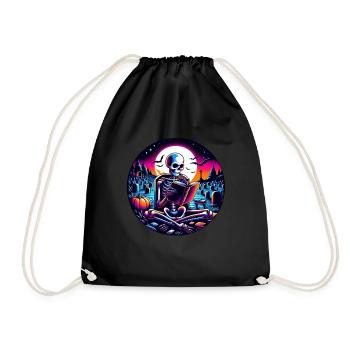 Reading is my hobby - Drawstring Bag - black - Front