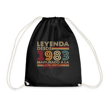 Legend since 1983 Birthday Gift - Drawstring Bag - black - Front