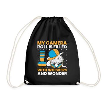 Cat Photographers Cat Lovers Photograpy Cats Photo - Drawstring Bag - black - Front