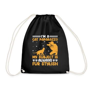 Cat Photographers Cat Lovers Photograpy Cats Photo - Drawstring Bag - black - Front