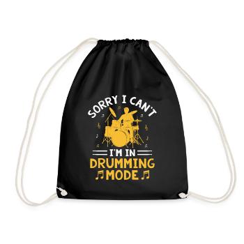 Désolé, je ne peux pas, je joue en mode tambour - Sac de sport léger - noir - Devant