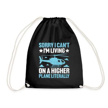 Désolé, je ne peux pas, je vis sur un plan supérieur, littéral - Sac de sport léger - noir - Devant