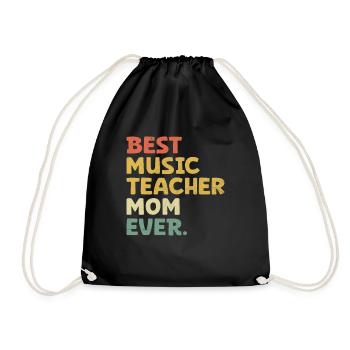 Meilleur professeur de musique maman de tous les temps Musicien Class Teachin - Sac de sport léger - noir - Devant