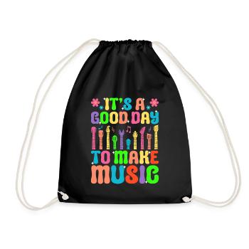 C’est un bon jour pour faire la classe de professeur de musique Teachi - Sac de sport léger - noir - Devant