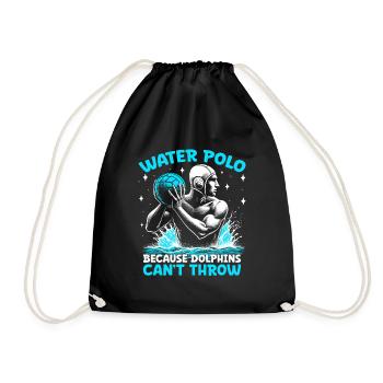 Water-polo parce que les dauphins ne peuvent pas lancer de po aquatique - Sac de sport léger - noir - Devant
