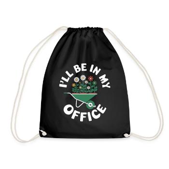 Gardening Garden Gardener - Drawstring Bag - black - Front