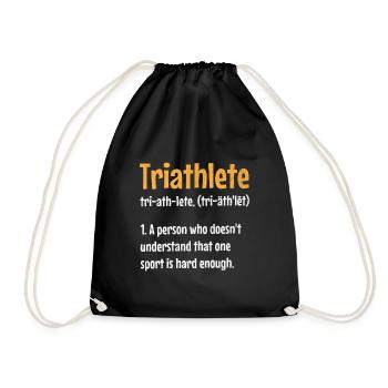 Triathlète Une personne qui ne comprend pas cela sur - Sac de sport léger - noir - Devant