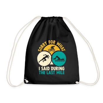 Désolé pour ce que j’ai dit lors du Triathl du dernier kilomètre - Sac de sport léger - noir - Devant