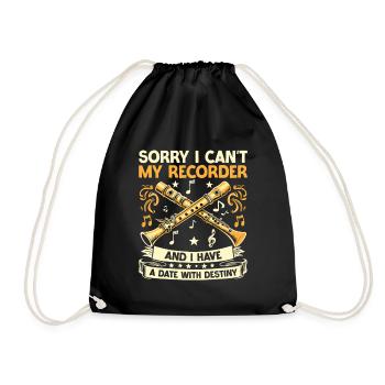 Désolé, je ne peux pas mon enregistreur et j’ai un rendez-vous avec D - Sac de sport léger - noir - Devant