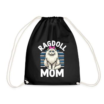 Ragdoll Mama Ragdolls Besitzer Katzenliebhaber - Turnbeutel - Schwarz - Vorne