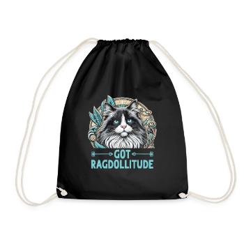 Got Ragdollitude Ragdoll Ragdolls Katzenliebhaber - Turnbeutel - Schwarz - Vorne