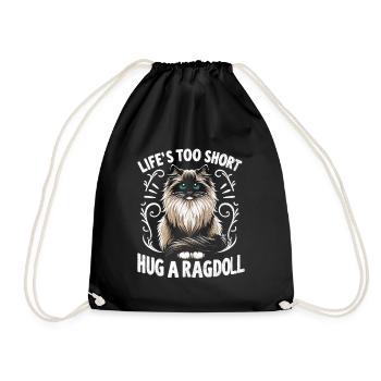 La vie est trop courte câline Un Ragdoll Ragdolls Cat Lover - Sac de sport léger - noir - Devant