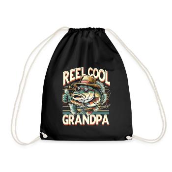 Moulinet Cool Grandpa Bass Pêche Pêcheur Pêcheur An - Sac de sport léger - noir - Devant