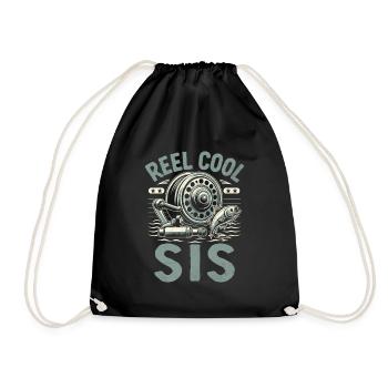Moulinet Cool Sis Pêche Pêcheur Pêcheur Soeur Angl - Sac de sport léger - noir - Devant