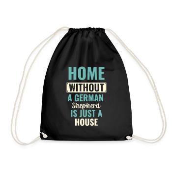 La maison sans berger allemand n’est qu’un chien domestique - Sac de sport léger - noir - Devant