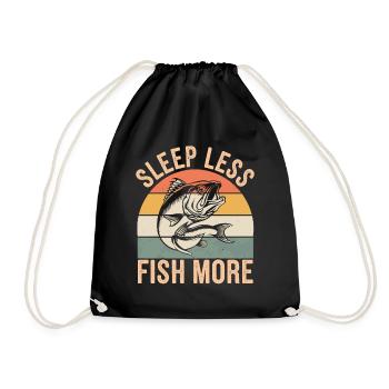 Angler Fishing - Drawstring Bag - black - Front