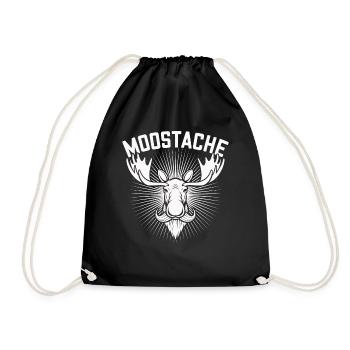 Moustache Barbe Orignal barbu - Sac de sport léger - noir - Devant