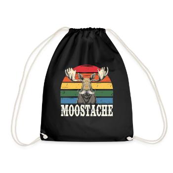 Moustache Barbe Orignal barbu - Sac de sport léger - noir - Devant