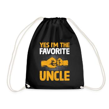 , je suis l’oncle préféré Famille Oncles Nièce Nep - Sac de sport léger - noir - Devant
