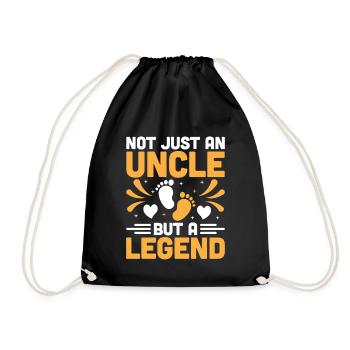 Pas seulement un oncle, mais une légende Annonce de grossesse - Sac de sport léger - noir - Devant