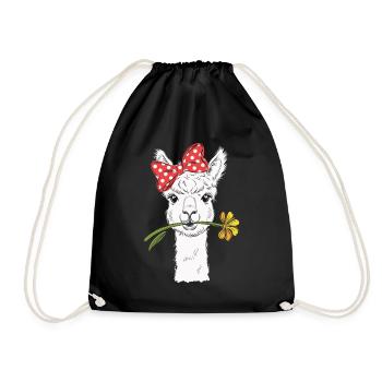 Alapaka sucré à la fleur - Sac de sport léger - noir - Devant