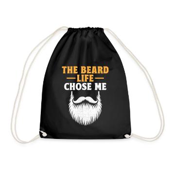 La barbe la vie m’a choisi barbes visage pilosité homme - Sac de sport léger - noir - Devant