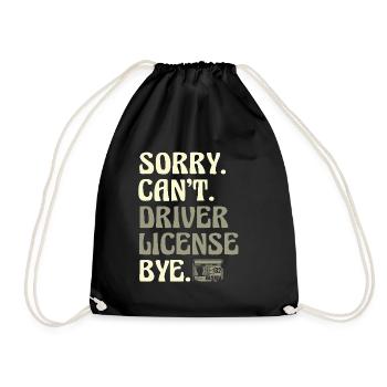 Désolé, je ne peux pas passer l’examen de conduite Bye License - Sac de sport léger - noir - Devant