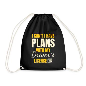 Je ne peux pas avoir de projets avec mon permis de conduire - Sac de sport léger - noir - Devant