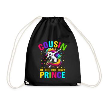 Cousin Du Prince D’anniversaire Doublage Licorne - Sac de sport léger - noir - Devant