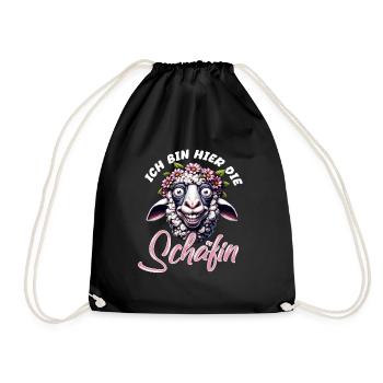 Kölle Alaaf I'm Here The Sheep Fun - Drawstring Bag - black - Front