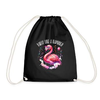 Kölle Alaaf fait la fête comme un flamant rose - Sac de sport léger - noir - Devant