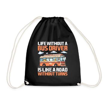La vie sans chauffeur de bus est comme une route sans - Sac de sport léger - noir - Devant