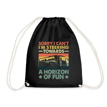Désolé, je ne peux pas, je me dirige vers un horizon de - Sac de sport léger - noir - Devant