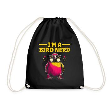 Je suis un nerd des oiseaux Observation des oiseaux Birdwatcher Oiseaux - Sac de sport léger - noir - Devant