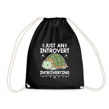 JUSTE UN INTROVERTI INTROVERTI Dictons pour - Sac de sport léger - noir - Devant