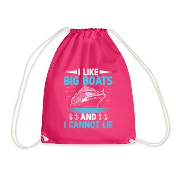 J’aime les gros bateaux et je ne peux pas mentir Pédalo - Sac de sport léger - fuchsia - Devant