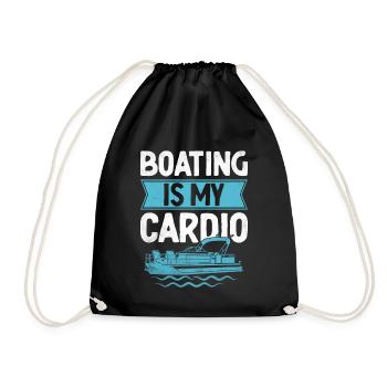 La navigation de plaisance est mon pédalo cardio - Sac de sport léger - noir - Devant
