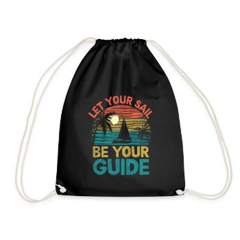 Laissez votre voile être votre guide Pédalo - Sac de sport léger - noir - Devant
