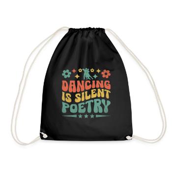 La danse est une poésie silencieuse pour un danseur dansant - Sac de sport léger - noir - Devant