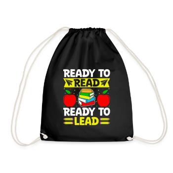 Prêt à lire Prêt à diriger Enseignant - Sac de sport léger - noir - Devant